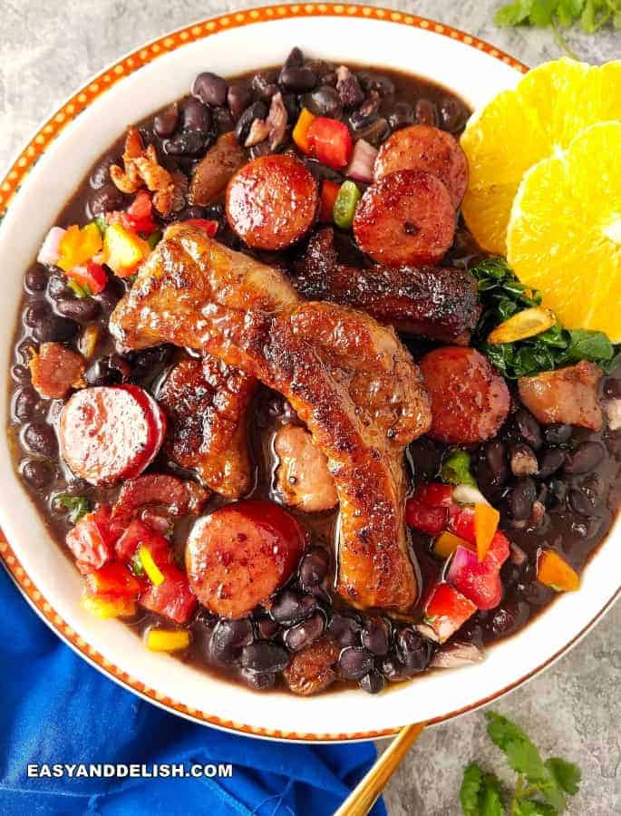 Feijoada Recipe (Brazilian Black Bean Stew) - Easy and Delish