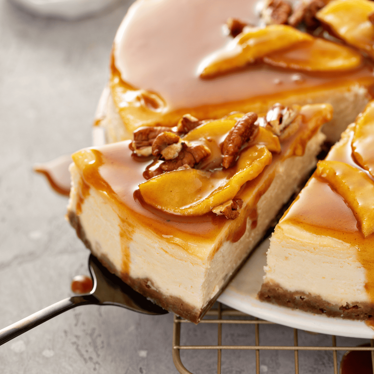 Caramel Apple Cheesecake (Low-Carb/Sugar-Free) - Easy and Delish