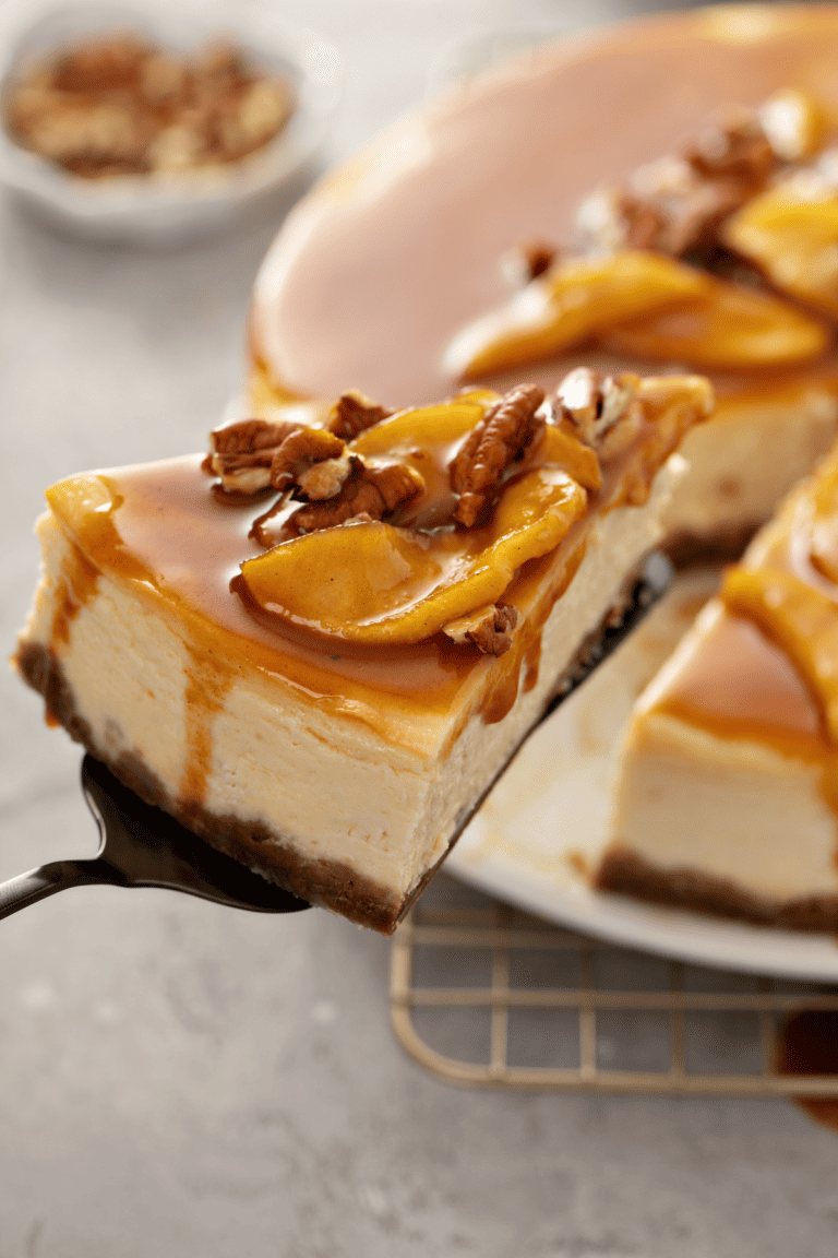 Caramel Apple Cheesecake (Low-Carb/Sugar-Free) - Easy and Delish