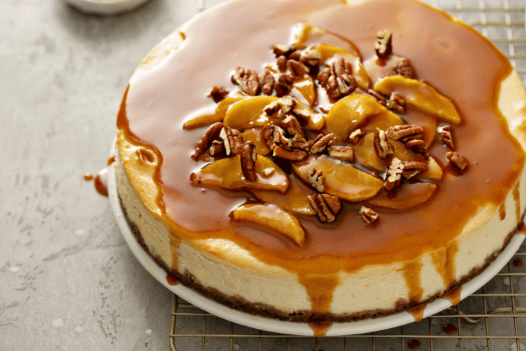 Caramel Apple Cheesecake (low-carb Sugar-free) - Easy And Delish