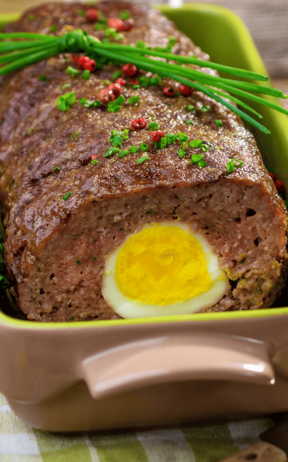 German Meatloaf with Hard-Boiled Eggs - Easy and Delish