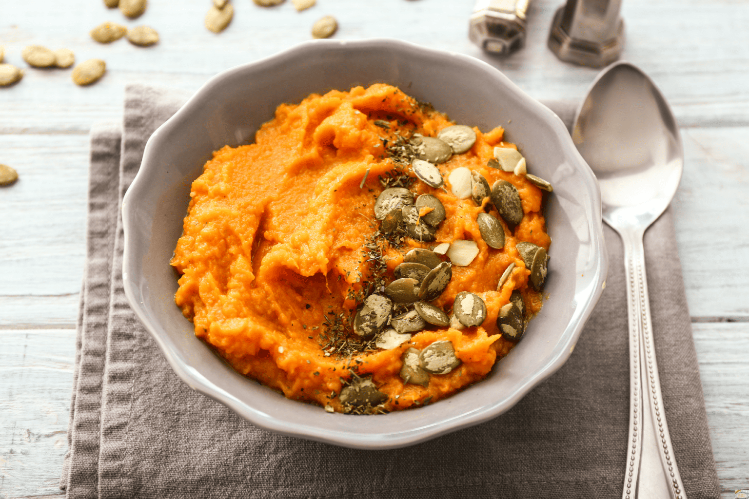 Savory Mashed Sweet Potatoes - Easy and Delish