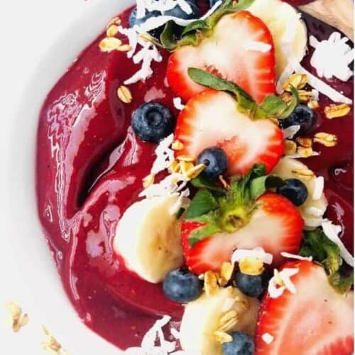 How to Make Brazilian Açaí Bowl (3 ingredients) - Living Healthy