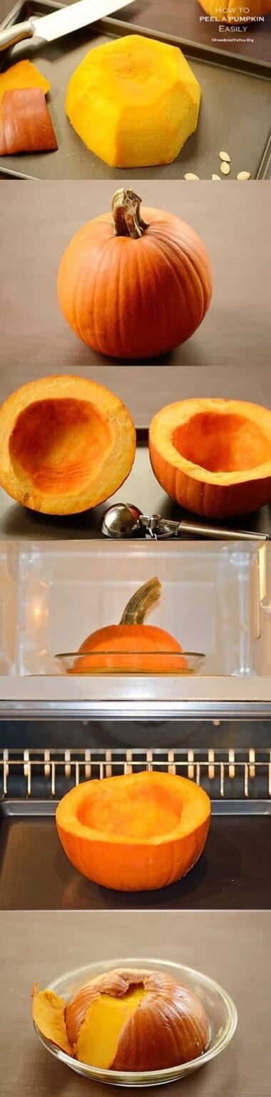 Peeling Pumpkin Easily For Cooking - Easy And Delish