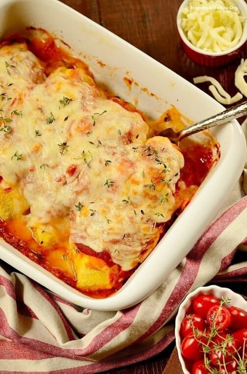 Gluten-Free Chicken Parmesan (Baked) - Easy and Delish