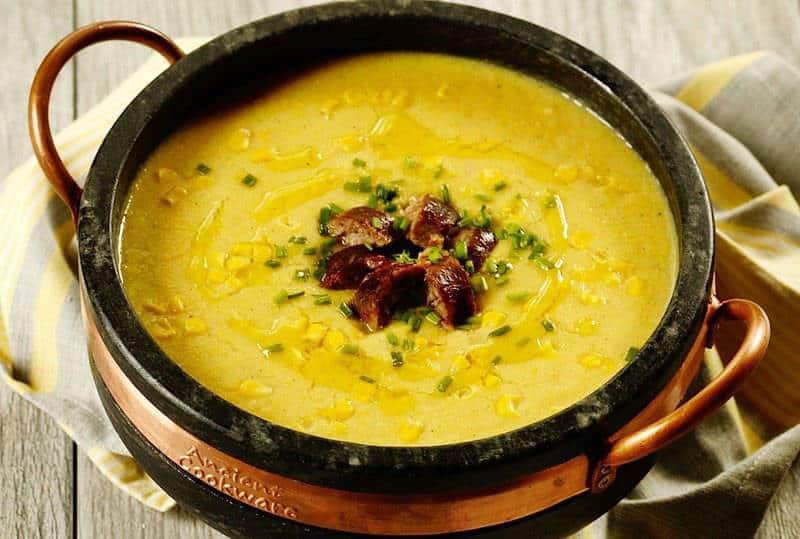 Brazilian Corn Chowder (Sopa de Milho Verde) - Easy and Delish