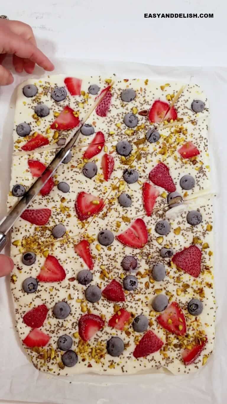 Frozen Yogurt Bark - Easy And Delish