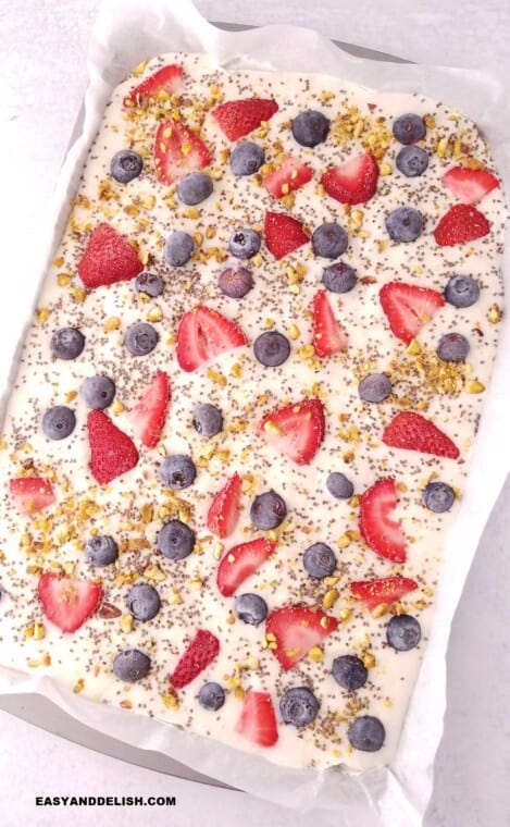 Frozen Yogurt Bark - Easy and Delish