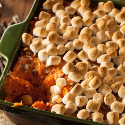 Sweet Potato Casserole with Marshmallows - Easy and Delish