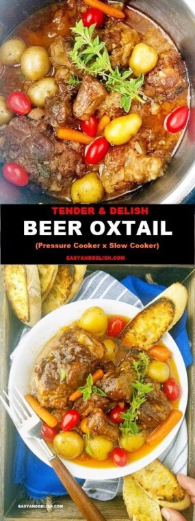 Tender Beer Oxtail Recipe (Pressure Cooker/Slow Cooker) - Easy and Delish