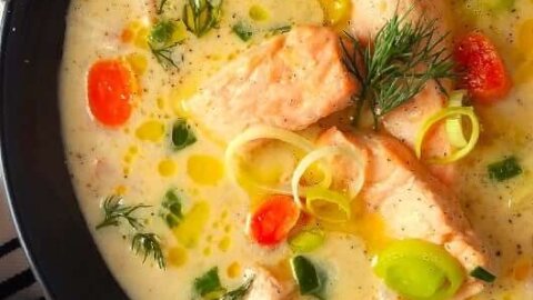 Fiskesuppe (Norwegian Fish Soup) - Fearless Eating