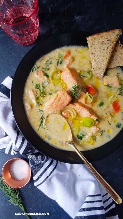 Fish bread soup Recipe