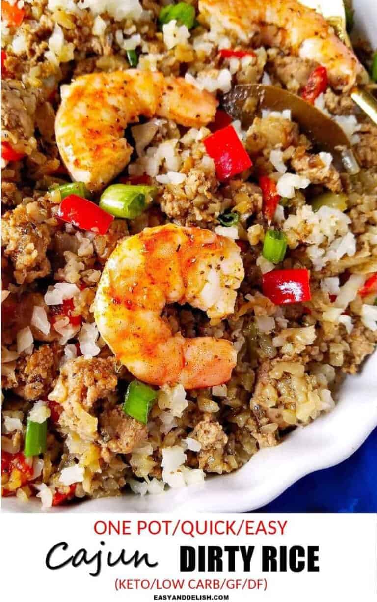 Cajun Dirty Rice Recipe (Keto/LowCarb) - Easy and Delish