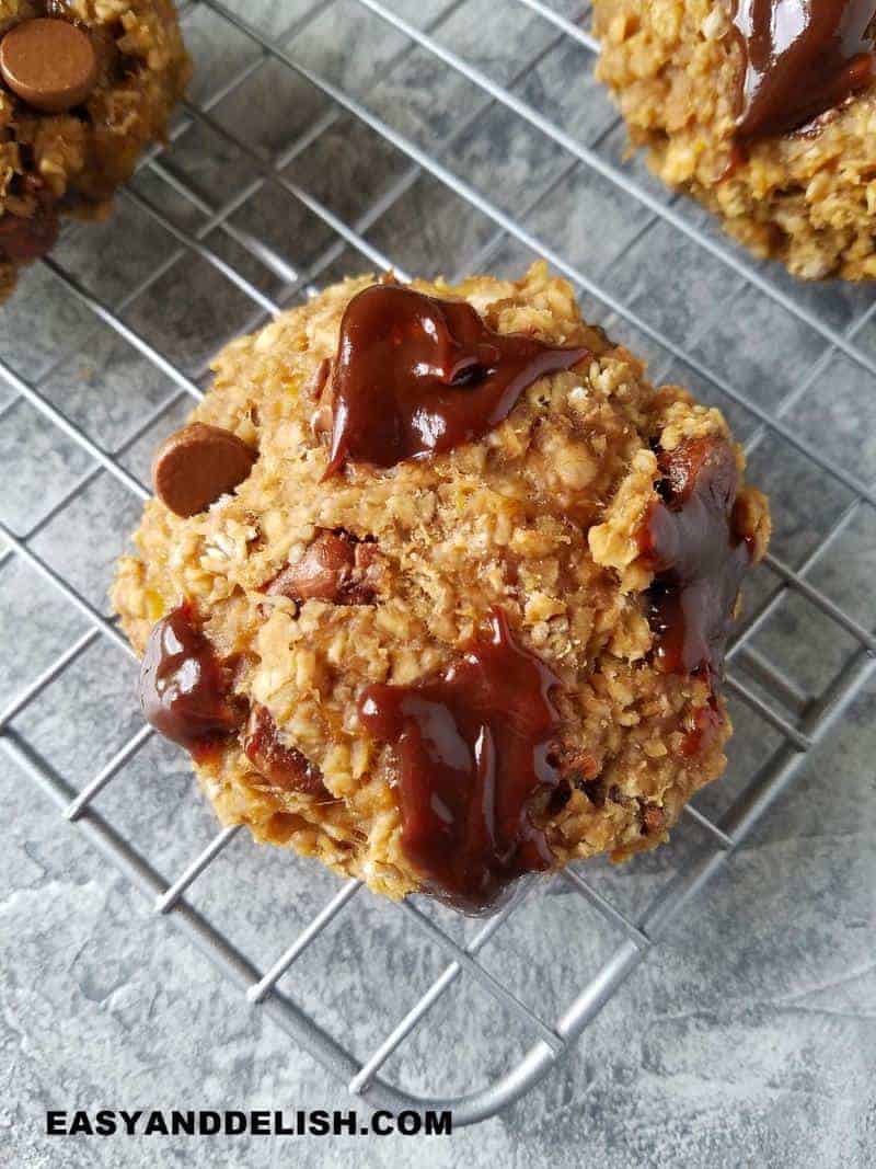 Soft Chewy Oatmeal Chocolate Chip Cookies 4 Ingredient Easy And Delish