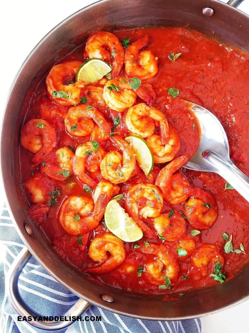 5-Ingredient Shrimp a la Diabla (Camarones a la Diabla) - Easy and Delish