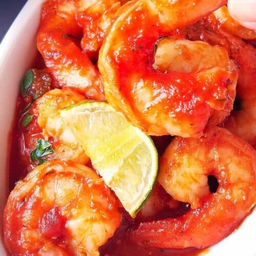 5-Ingredient Shrimp a la Diabla (Camarones a la Diabla) - Easy and Delish