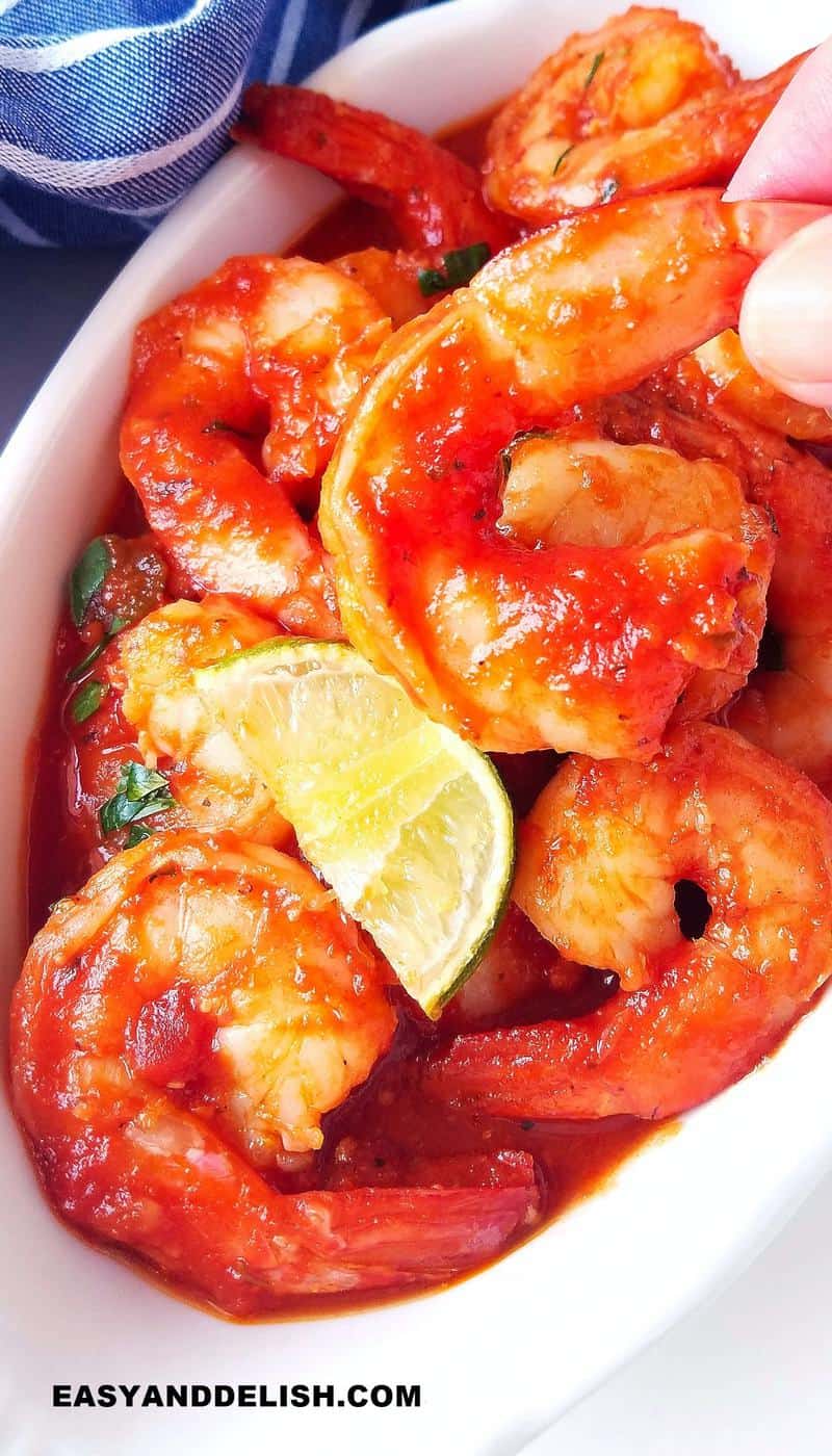 Espectáculo Posible anfitrión 5-Ingredient Shrimp a la Diabla (Camarones a la Diabla) - Easy and Delish