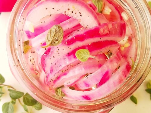 Quick Mexican Pickled Onions - Garnish & Glaze