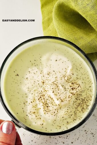 Coconut Matcha Latte (Dairy Free) - Clean Eating Kitchen