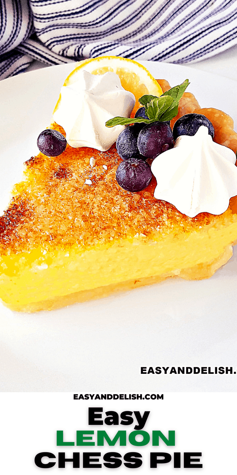 Lemon Chess Pie (Beautiful like Sunshine) Easy and Delish