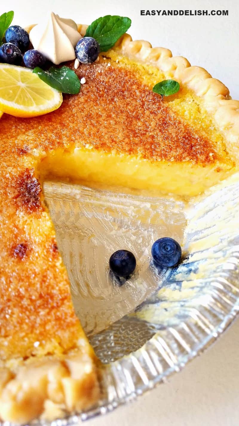 Lemon Chess Pie (Beautiful like Sunshine) Easy and Delish