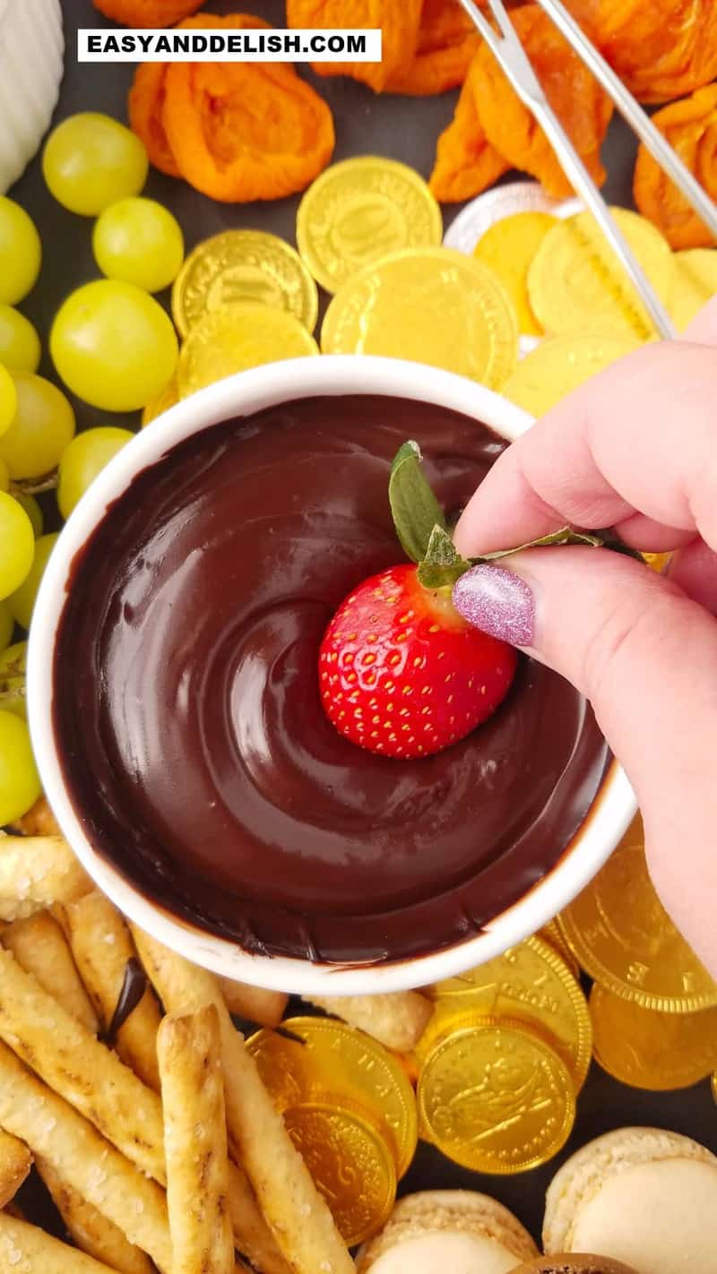Chocolate Fondue Recipe and Dippers - Easy and Delish
