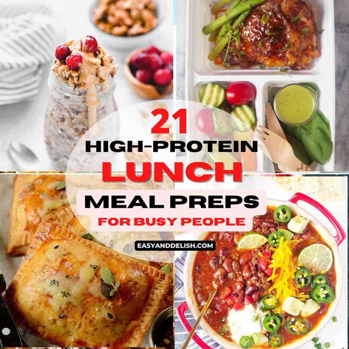 21 High Protein Meal Preps For Lunch Easy And Delish