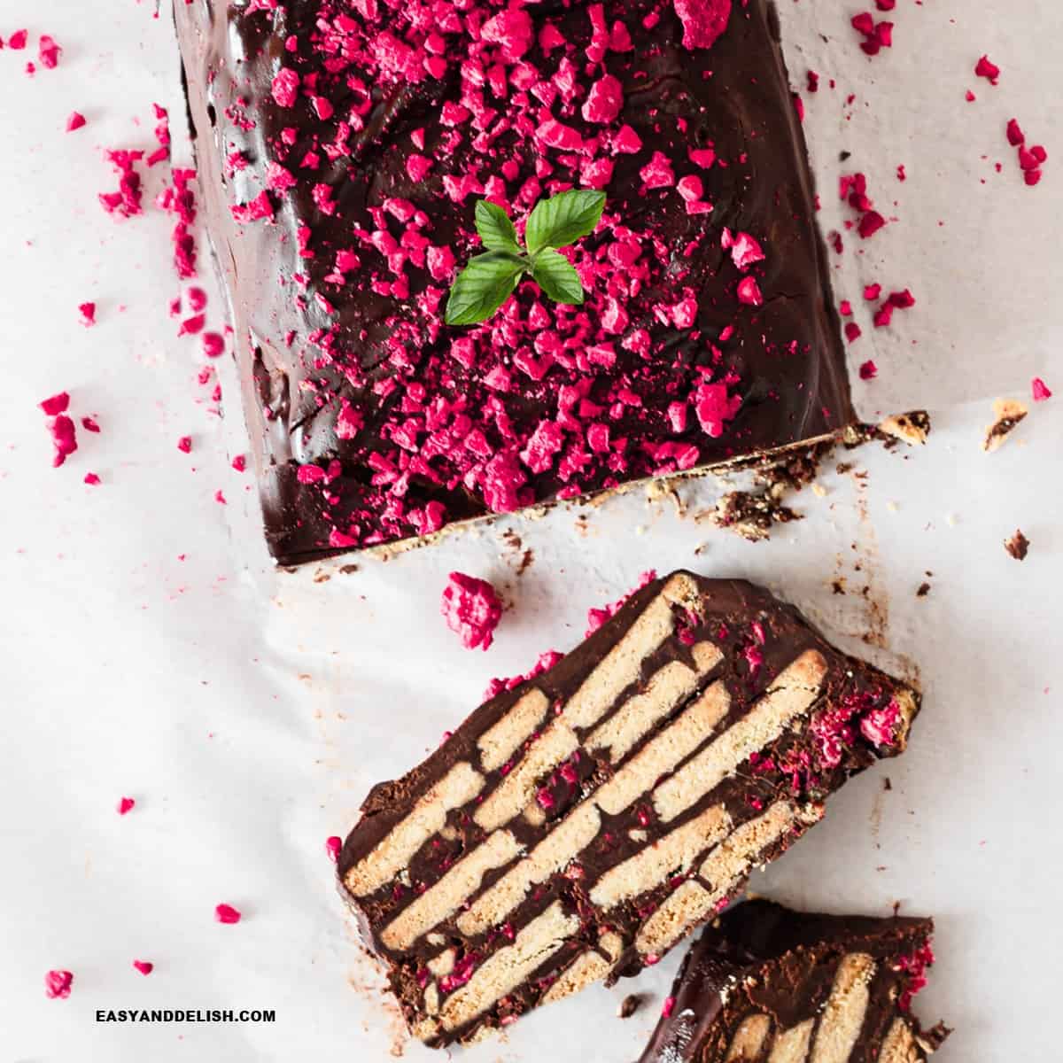Kalter Hund (No bake Chocolate Biscuit Cake) • Red Currant Bakery