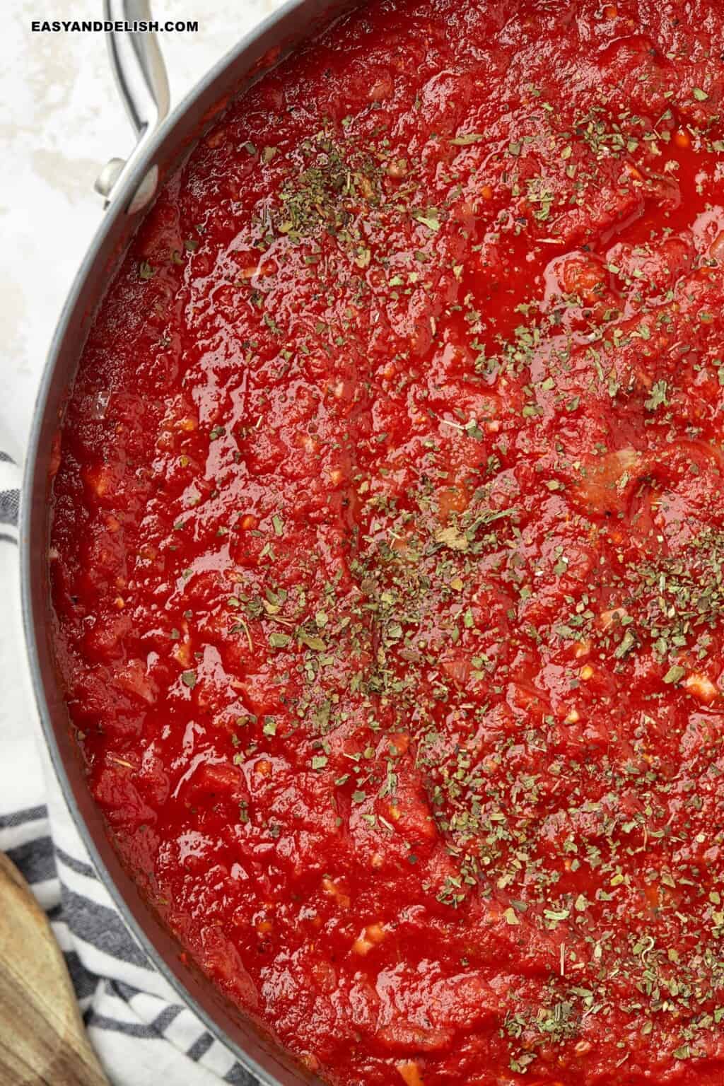 Healthy Hearty Marinara Sauce (Keto, LowSodium, and LowCalorie