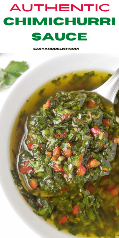 Authentic Chimichurri Recipe - Easy and Delish