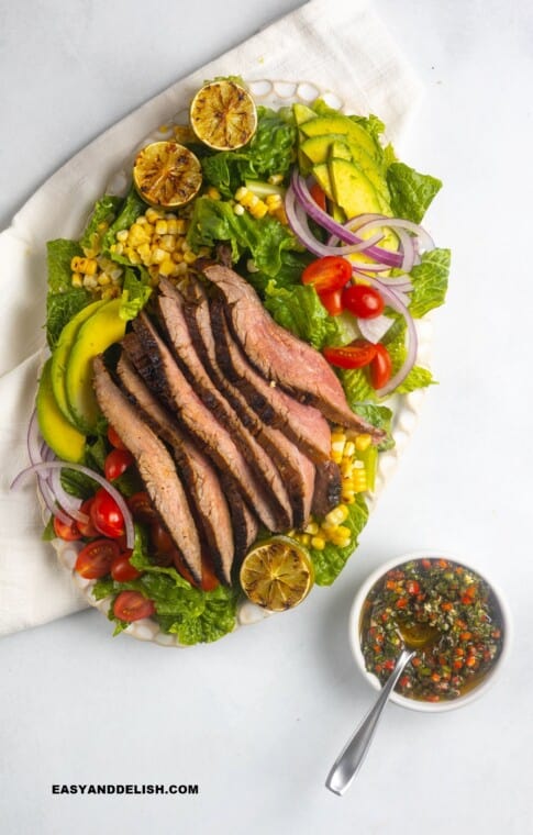 Flank Steak Salad Easy And Delish