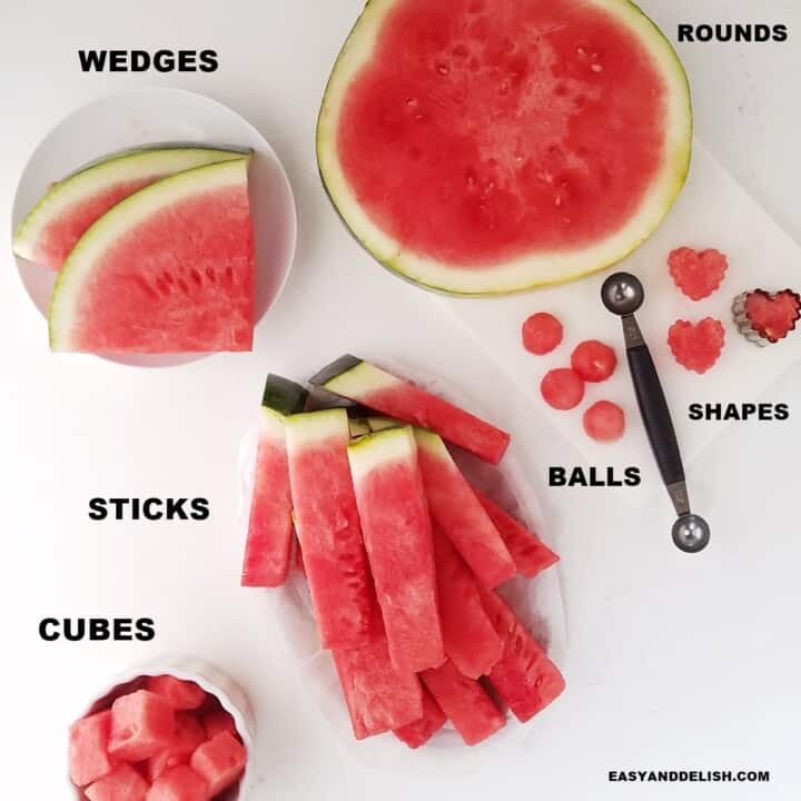 How to Cut Watermelon |6 Fun Ways - Easy and Delish