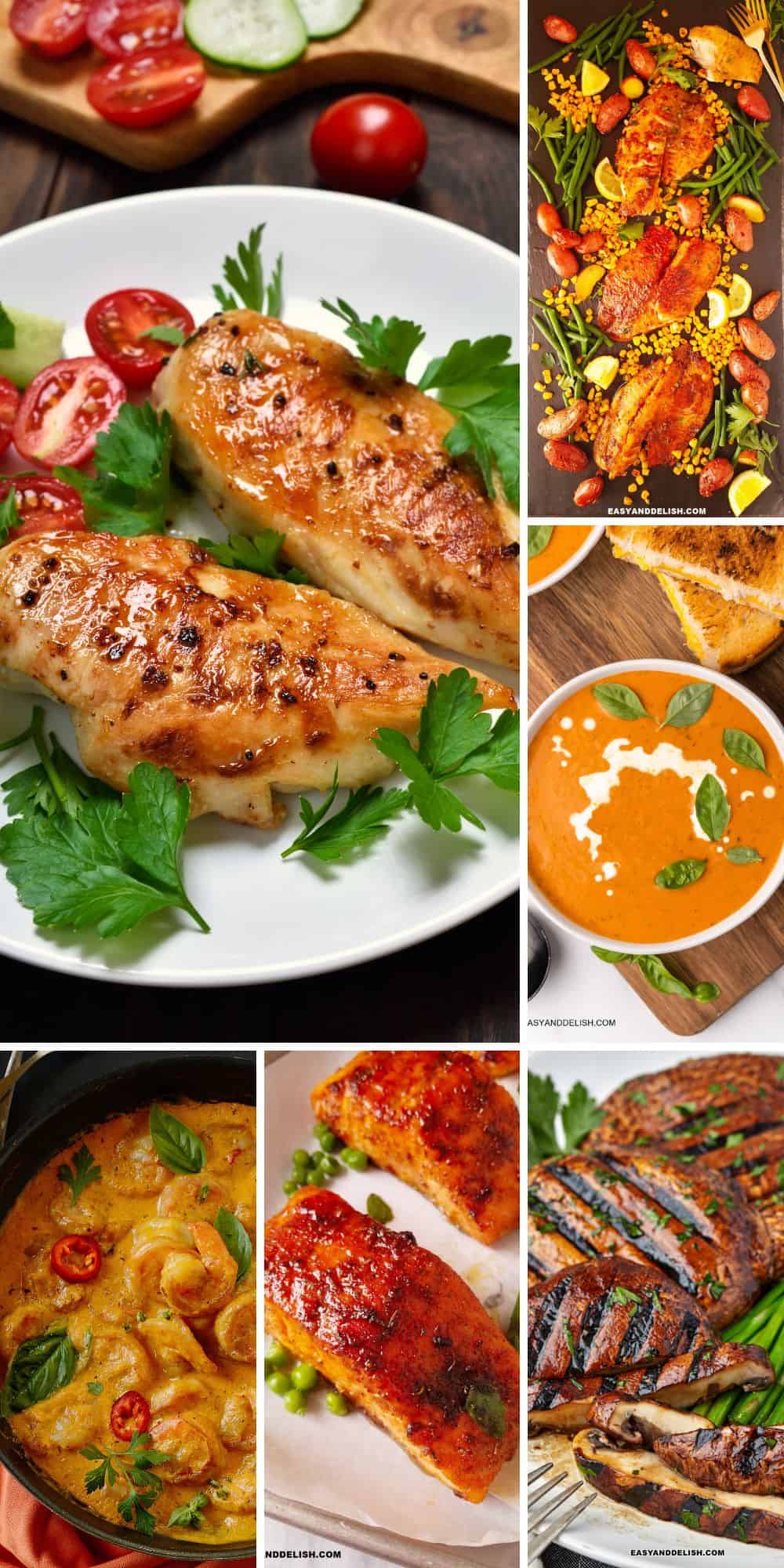 Six out of 20 low to medium glycemic index recipes for dinner