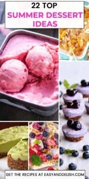 Pin showing 5 out of 22 top summer dessert ideas
